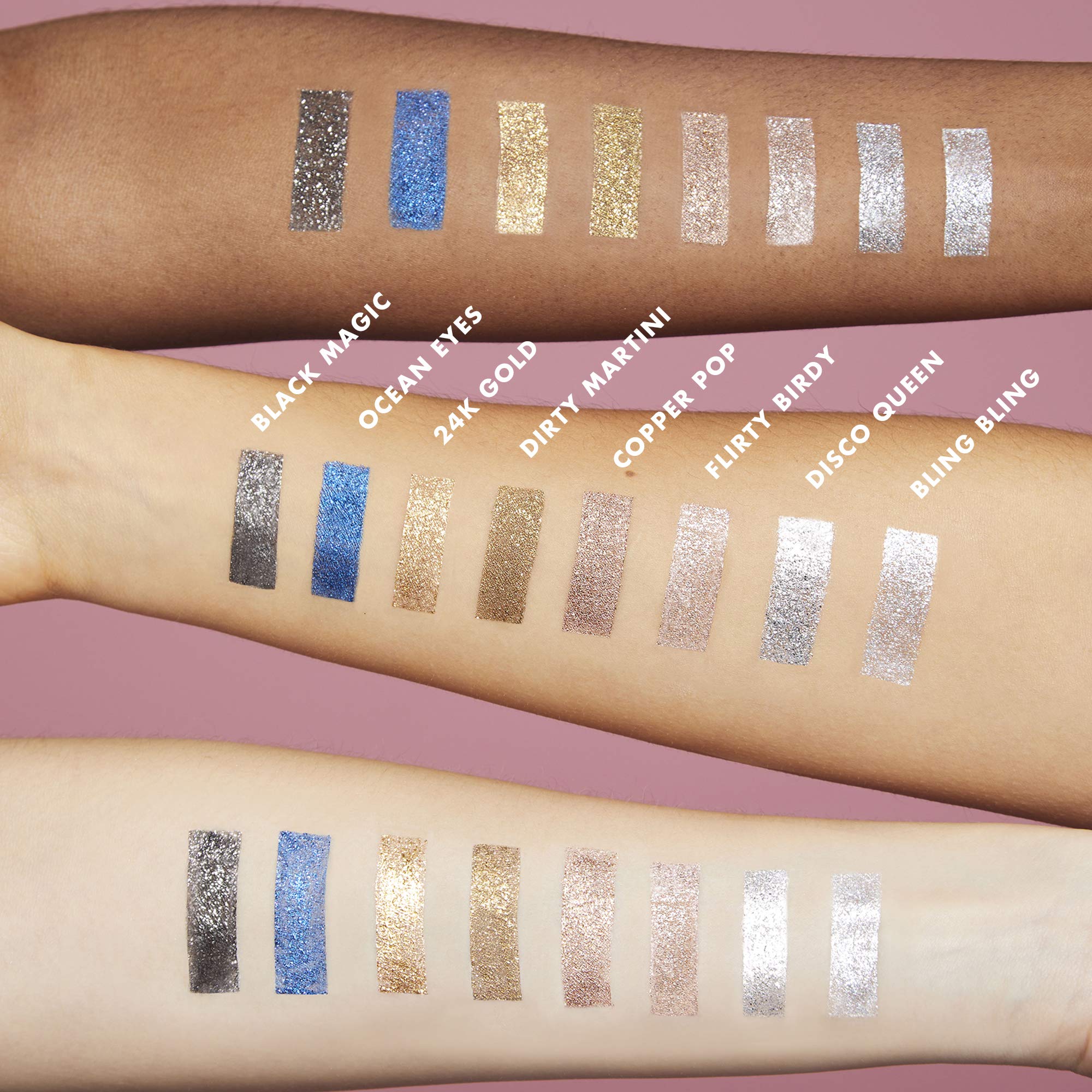 e.l.f. Cosmetics Liquid Glitter Gel Eyeshadow, Ocean Eyes, 0.10 Fl. Ounce, Ocean Eyes, 0.10 Fl Ounce